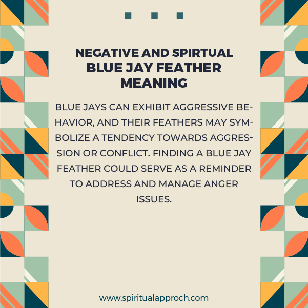 Negative Blue Jay Feather Meanings