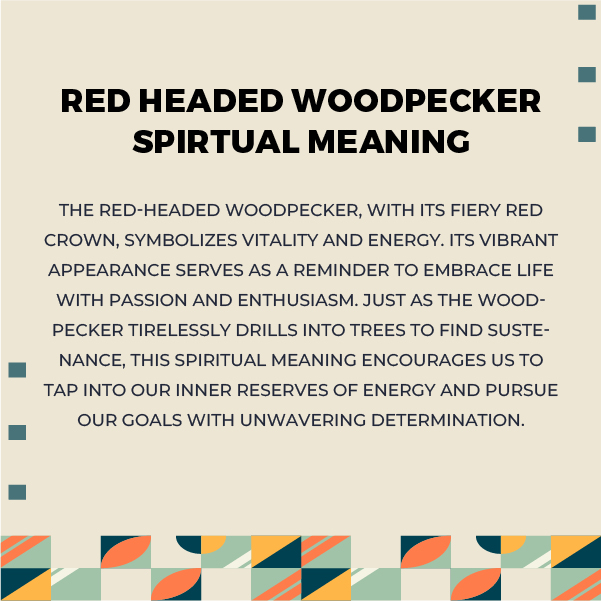 Red Headed Woodpecker Spiritual Meanings