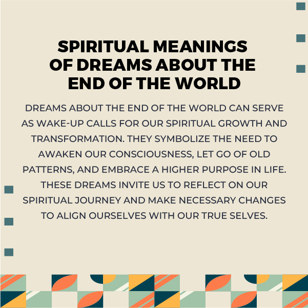 Dreams About The End Of The World Spiritual Meanings