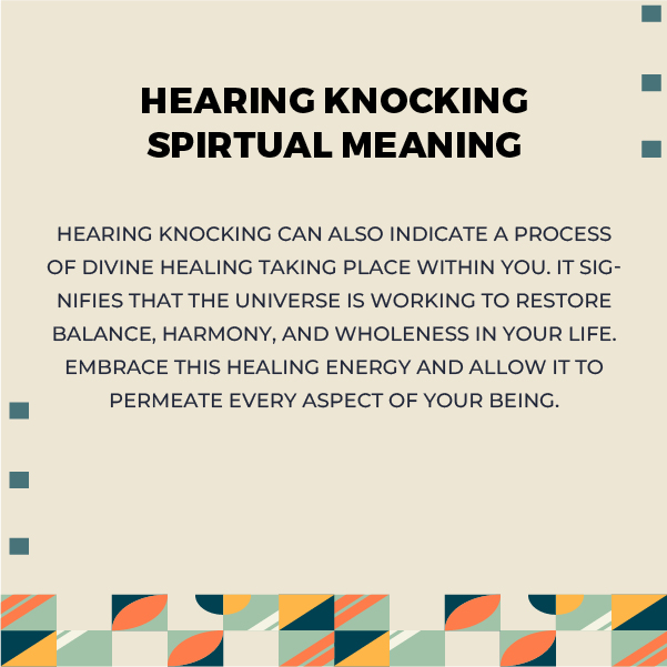 Spiritual Meanings of Hearing Knocking
