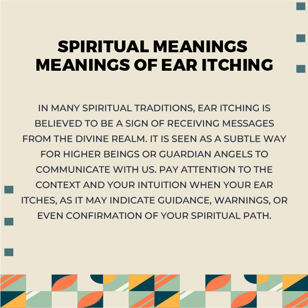 Spiritual Meanings of Ear Itching