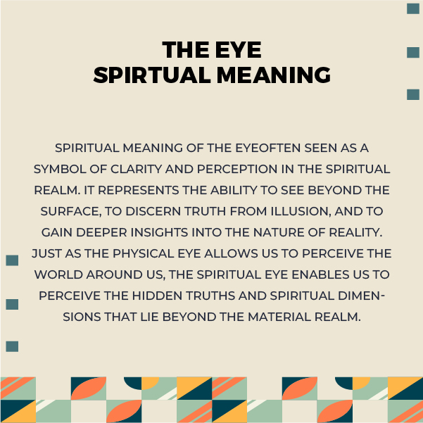 Spiritual Meanings of the Eye