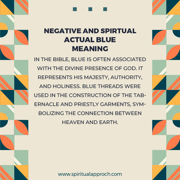Negative Blue Spiritual Meanings