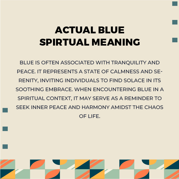 Blue Spiritual Meanings