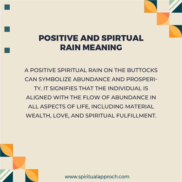 Positive Rain Spiritual Meanings