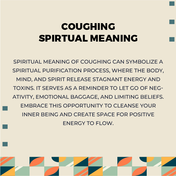 Spiritual Meanings of Coughing