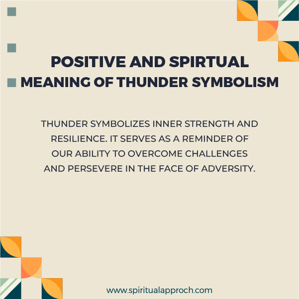 Positive Thunder Symbolism