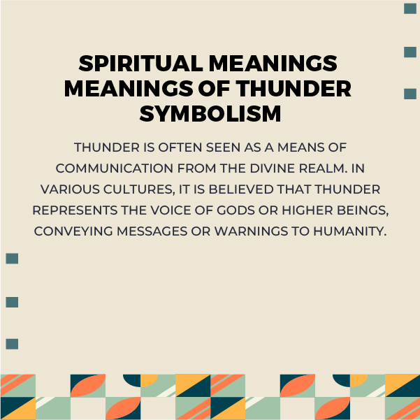 Spiritual Thunder Symbolism