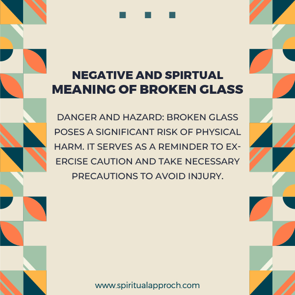 Negative Meaning of Broken Glass
