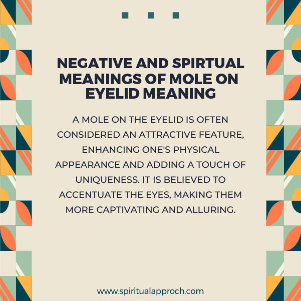 Negative Meanings of Mole On Eyelid Meaning