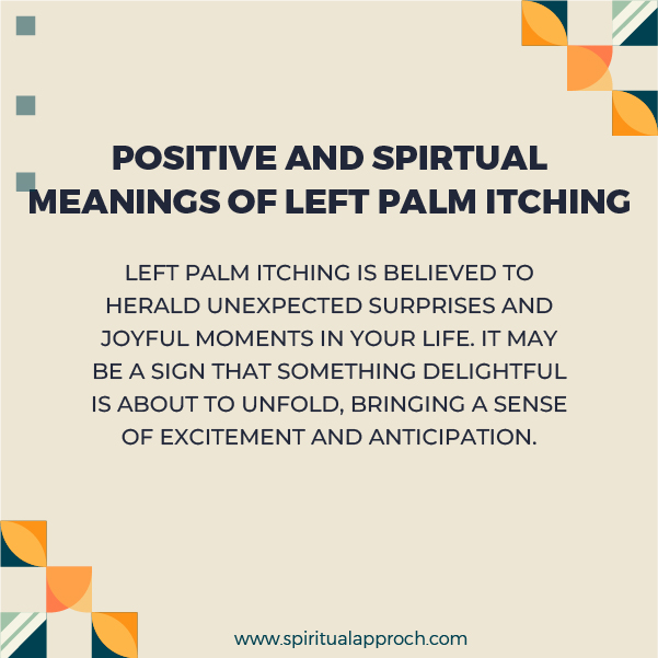 Positive Meanings of Left Palm Itching