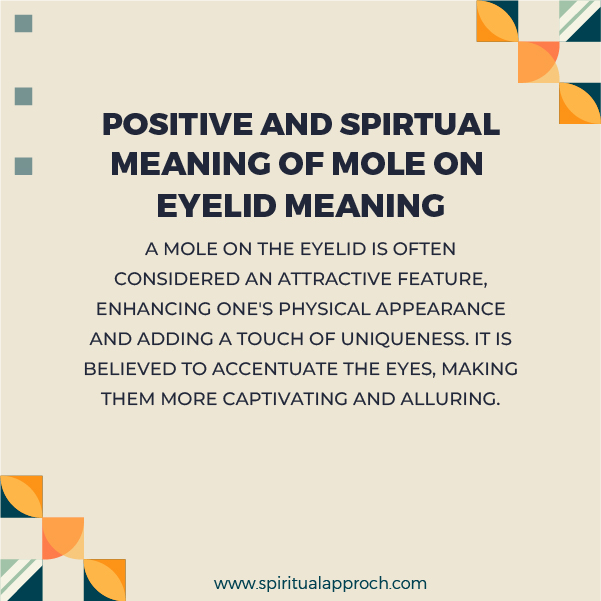 Positive Meanings of Mole On Eyelid Meaning