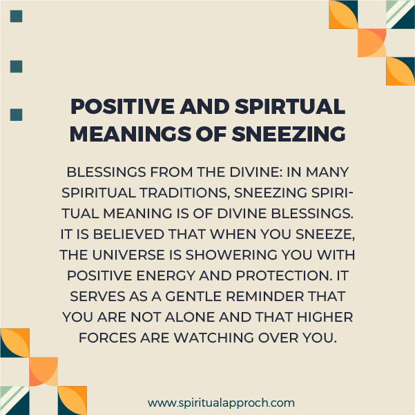 Positive Sneezing Spiritual Meanings