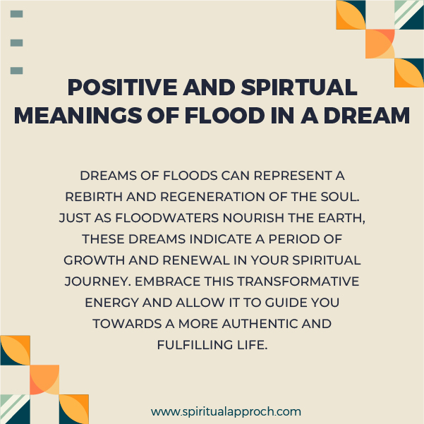 Positive Spiritual Meanings of Floods in Dreams