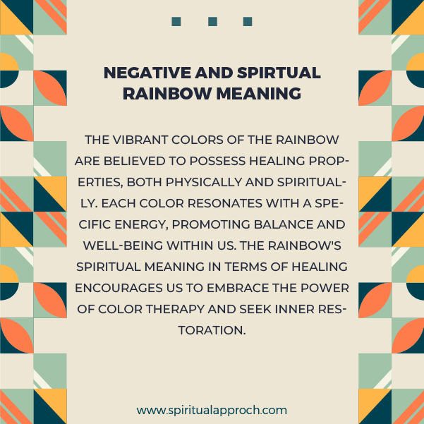 Negative Rainbow Spiritual Meanings