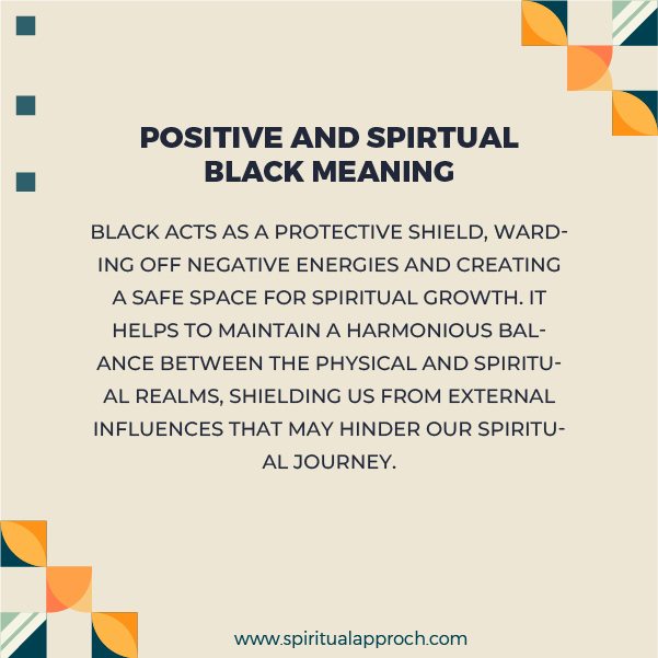 Positive Spiritual Meanings of Black