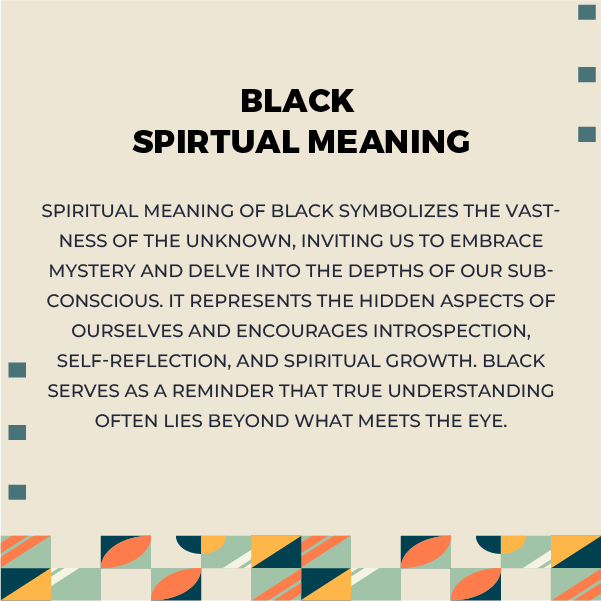 Spiritual Meanings of Black