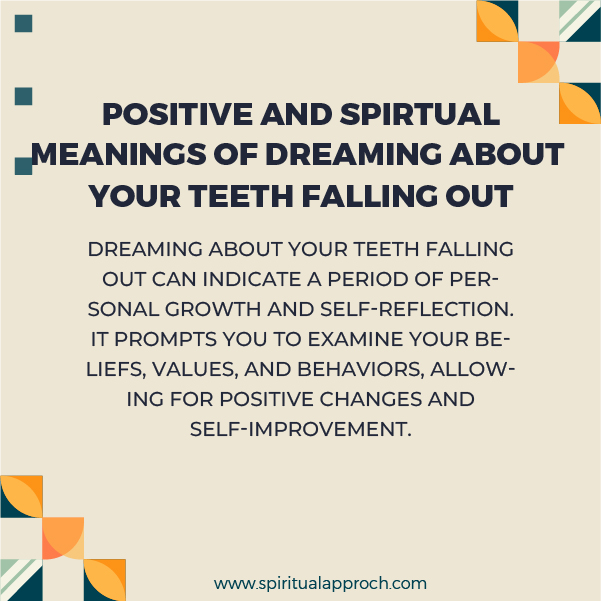 Spiritual Meanings of Dreaming About Your Teeth Falling Out