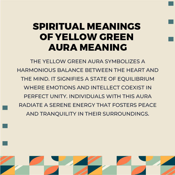 Spiritual Yellow Green Aura Meanings