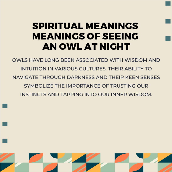 Seeing An Owl At Night Spiritual Meanings