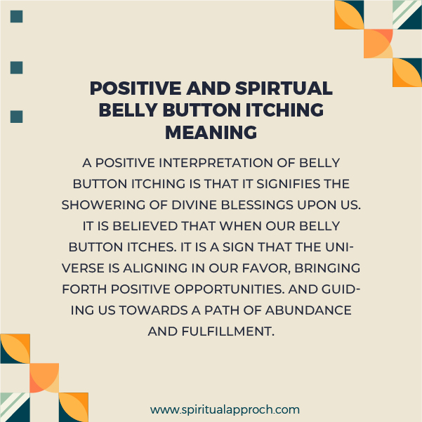 Positive Belly Button Itching Spiritual Meanings