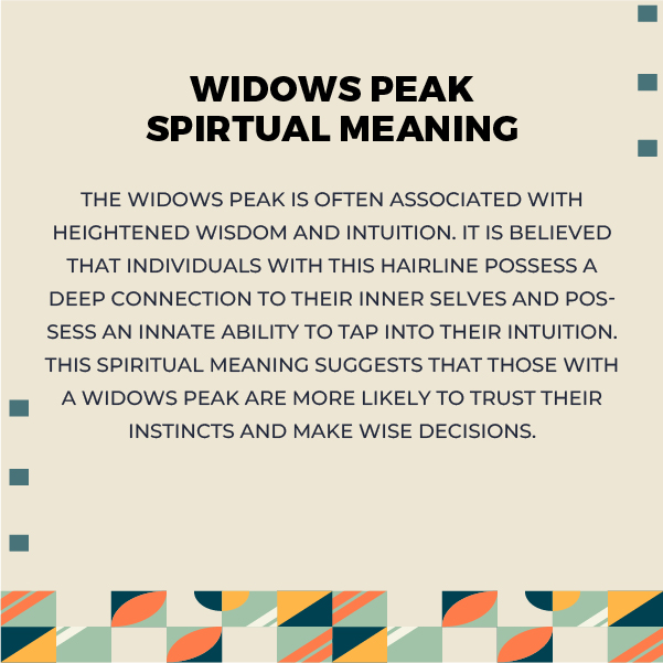 Widows Peak Spiritual Meaning