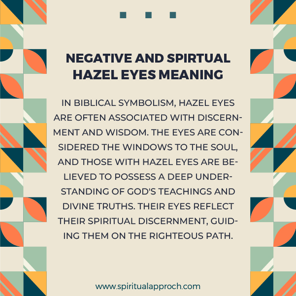Negative Hazel Eyes Spiritual Meaning