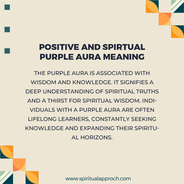 Positive Spiritual Purple Aura Meanings
