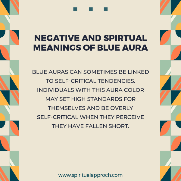 Negative Blue Aura Meanings