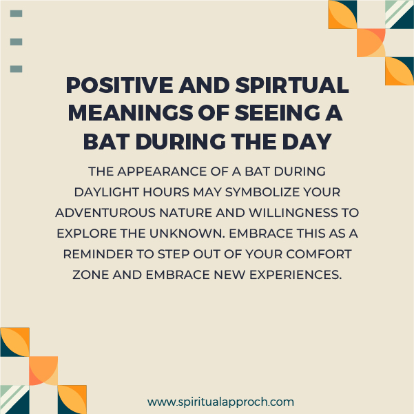 Positive Meanings of Seeing a Bat During the Day