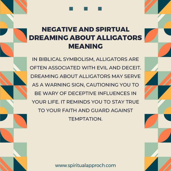 Negative Spiritual Dreaming About Alligators Meanings