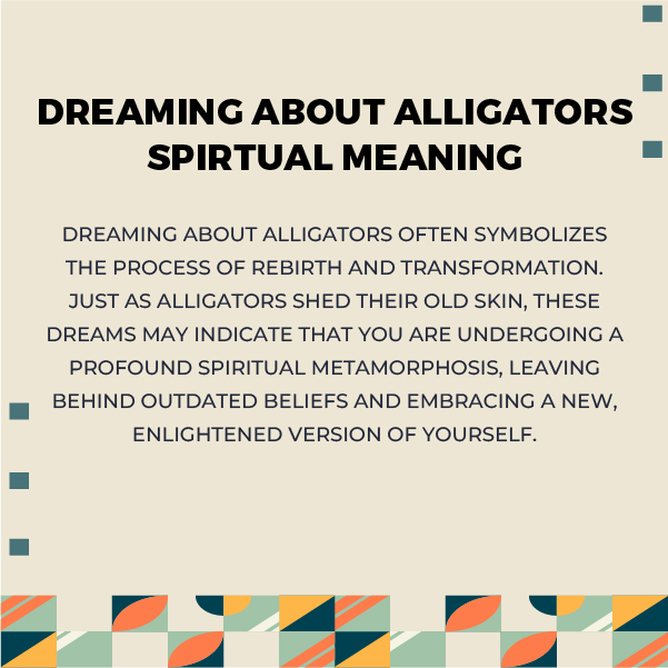 Spiritual Dreaming About Alligators Meanings