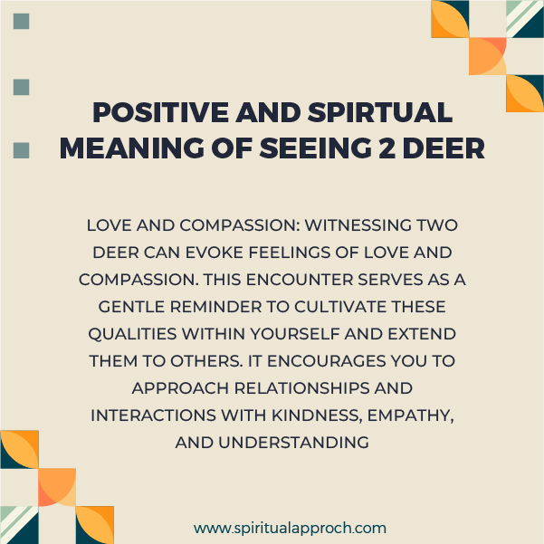 Positive Meanings of Seeing 2 Deer